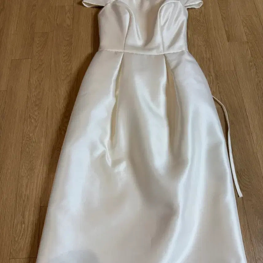 [BUNJANG] Marilena by Blanc Ivory Silk Dress / marilena by blanc 마리레나바이블랑 드레스 셀프웨딩,돌잔치
