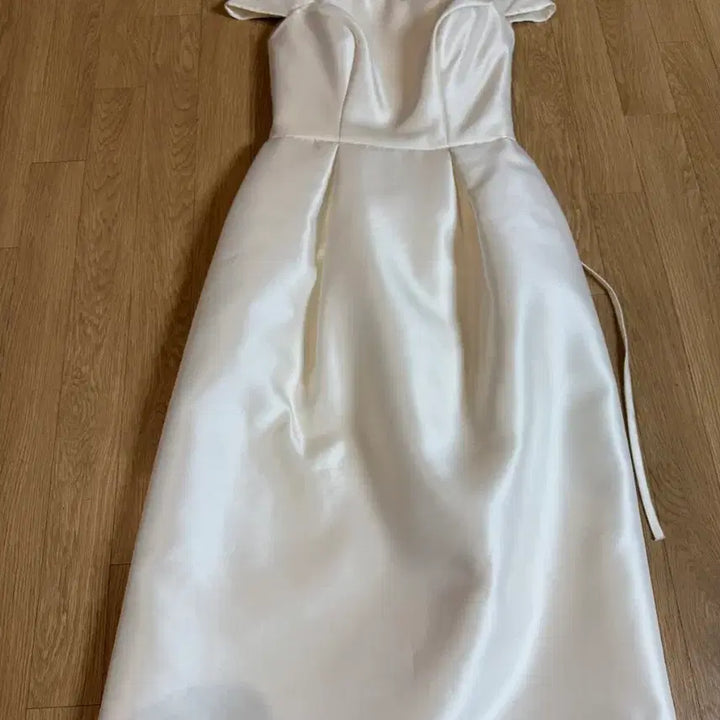 [BUNJANG] Marilena by Blanc Ivory Silk Dress / marilena by blanc 마리레나바이블랑 드레스 셀프웨딩,돌잔치