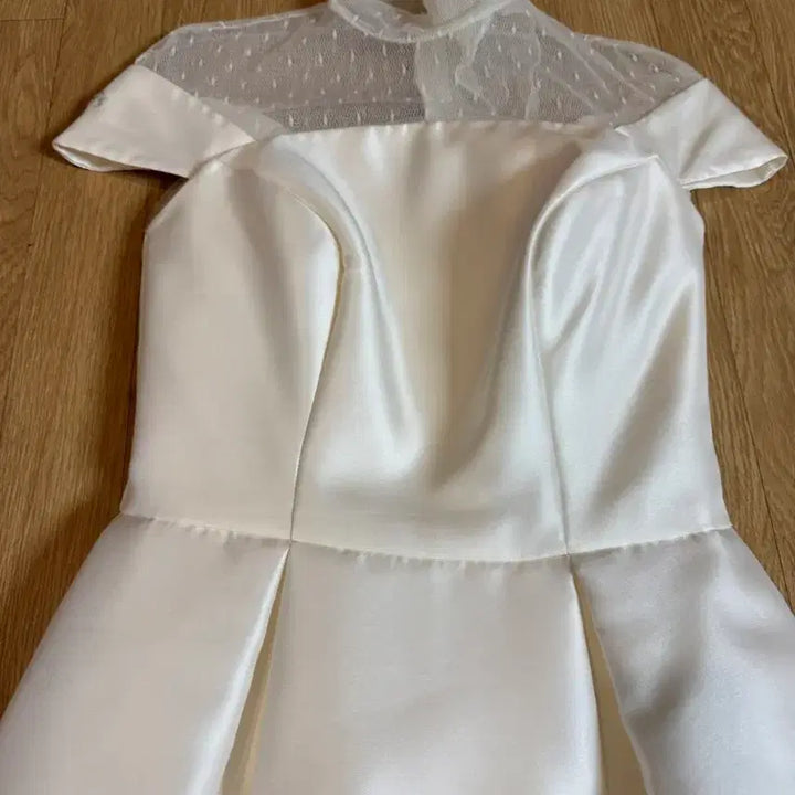 [BUNJANG] Marilena by Blanc Ivory Silk Dress / marilena by blanc 마리레나바이블랑 드레스 셀프웨딩,돌잔치