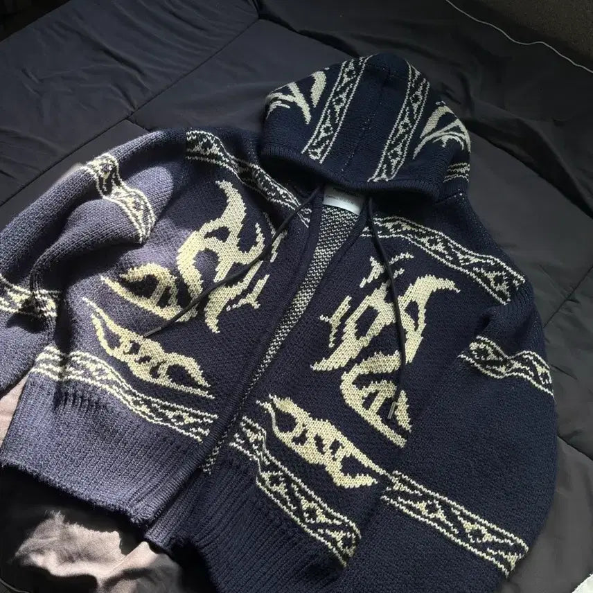 [BUNJANG] No.Manual Cowichan Hooded Zip-Up / 노매뉴얼 cowichan 후드집업