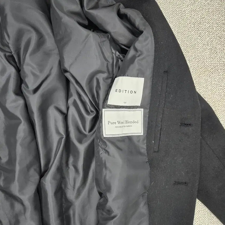 [BUNJANG] 1794.EDITION Men's Wool Blend Coat / 1794.EDITION 블랙푸어 울 블랜딩  남성 코트 100