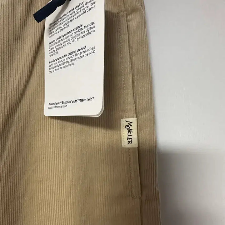 [BUNJANG] Moncler Corduroy Jogger Regular Fit Pants / 새상품) 몽클레어 코듀로이 조거 세미 와이드 레귤러 팬츠 30-32