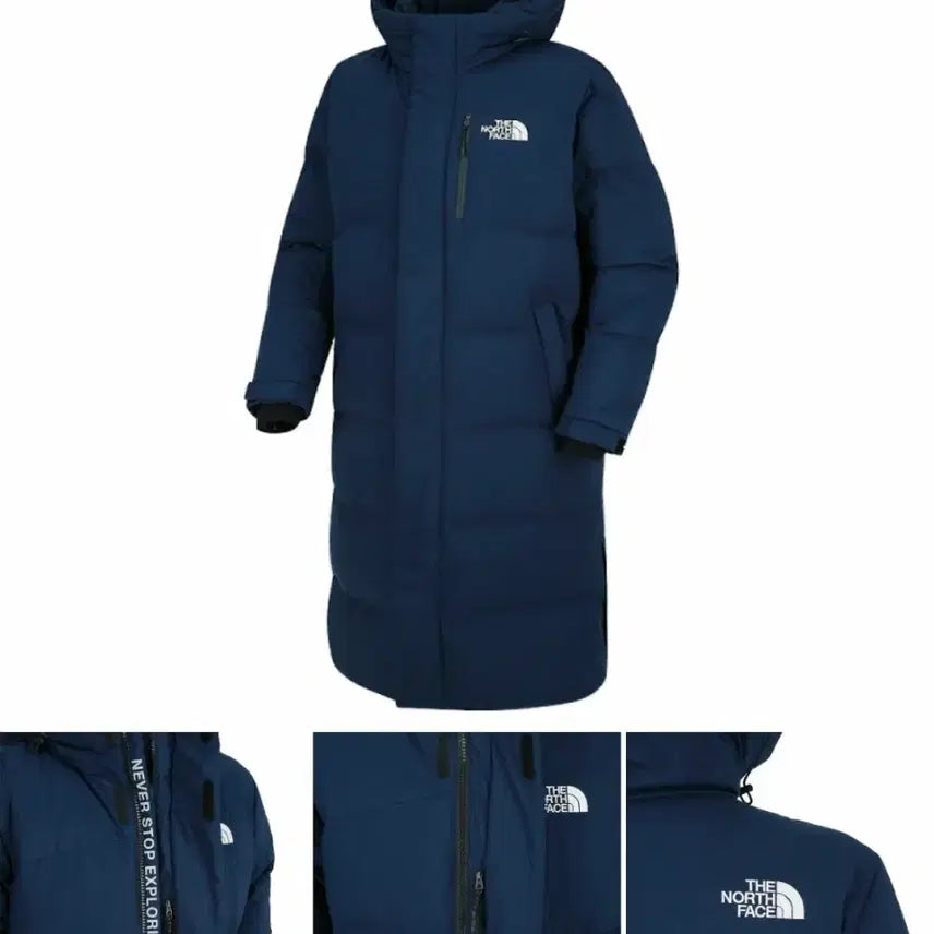 [BUNJANG] The North Face Long Padded Jacket (Navy, M) / 노스페이스 롱패딩 판매