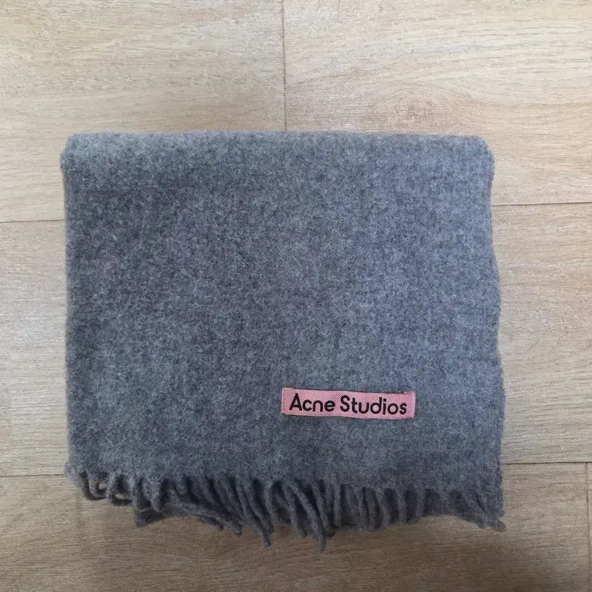 [BUNJANG] Acne Studios Narrow Gray Melange Muffler / 아크네 스튜디오 그레이멜란지 내로우 머플러