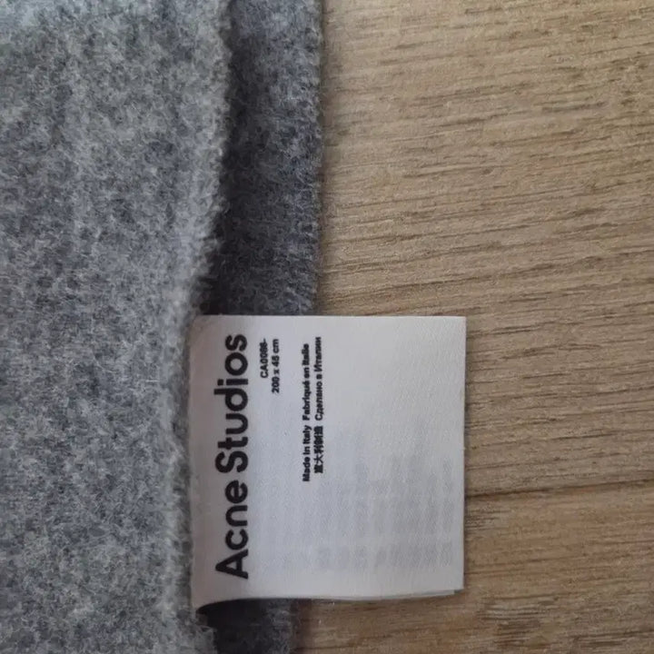 [BUNJANG] Acne Studios Narrow Gray Melange Muffler / 아크네 스튜디오 그레이멜란지 내로우 머플러