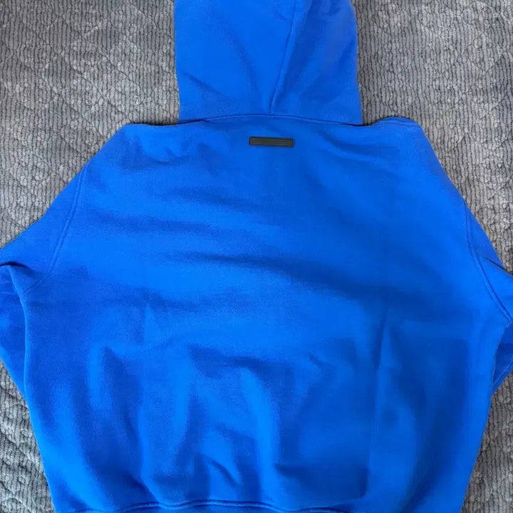 [BUNJANG] Attentionrow Snap Button Oversized Hoodie Blue / [1] 어텐션로우 스냅 버튼 오버핏 후드티 블루