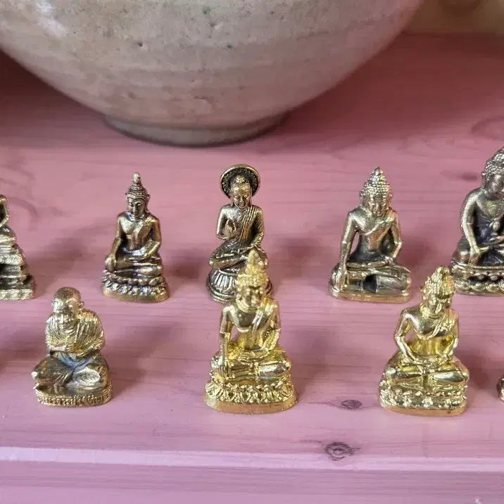 [BUNJANG] Mini Bronze Buddhist Statues Bundle Set / 미니 호신불 불상 10점