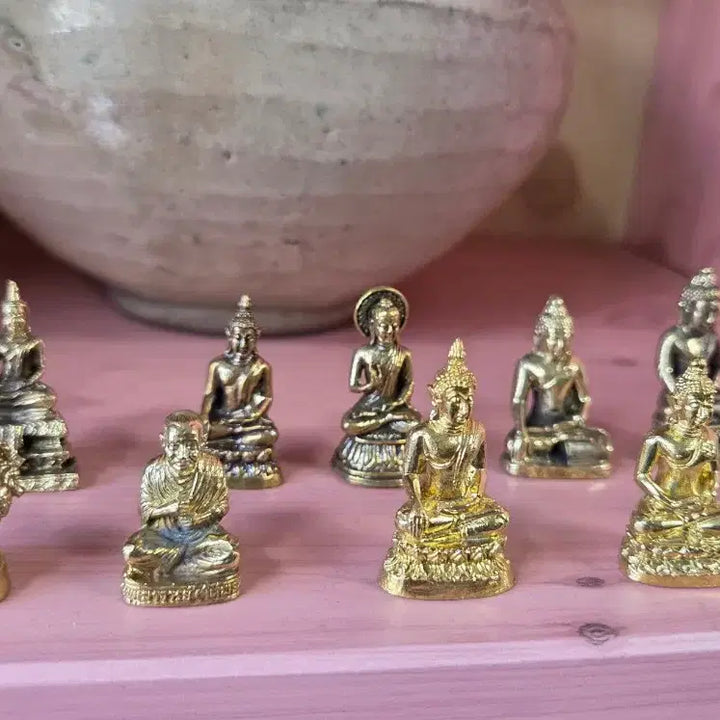 [BUNJANG] Mini Bronze Buddhist Statues Bundle Set / 미니 호신불 불상 10점