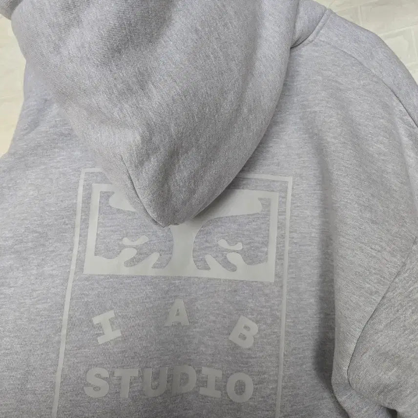[BUNJANG] IAB Studio Fleece Hoodie (Gray, XL) / IAB스튜디오 기모 후드집업 (무료배송)