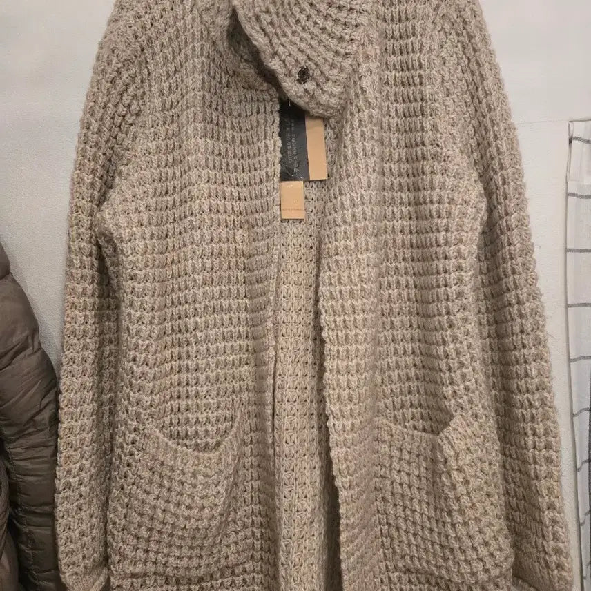 [SOLD OUT] 넉넉한 GIGLIOTTI 모 알파카 니트 롱 가디건 88사이즈 (새제품)