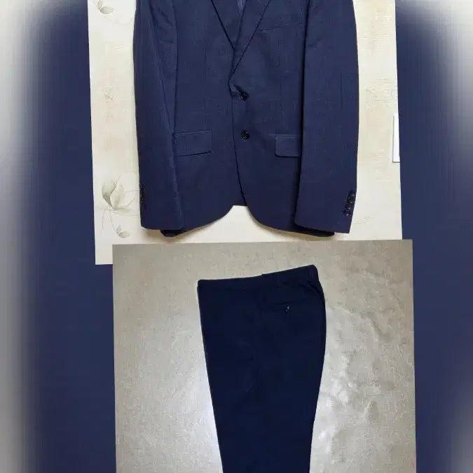 [BUNJANG] TRUGEN Navy Suit Set / TRUGEN 트루젠 네이비 정장 세트 (상의+하의)