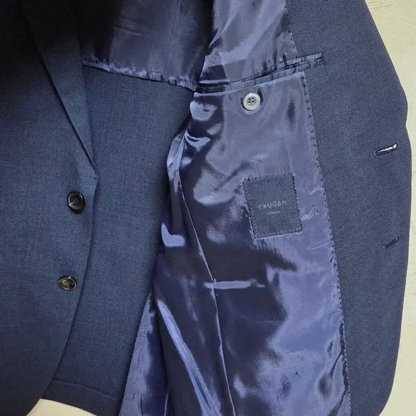 [BUNJANG] TRUGEN Navy Suit Set / TRUGEN 트루젠 네이비 정장 세트 (상의+하의)