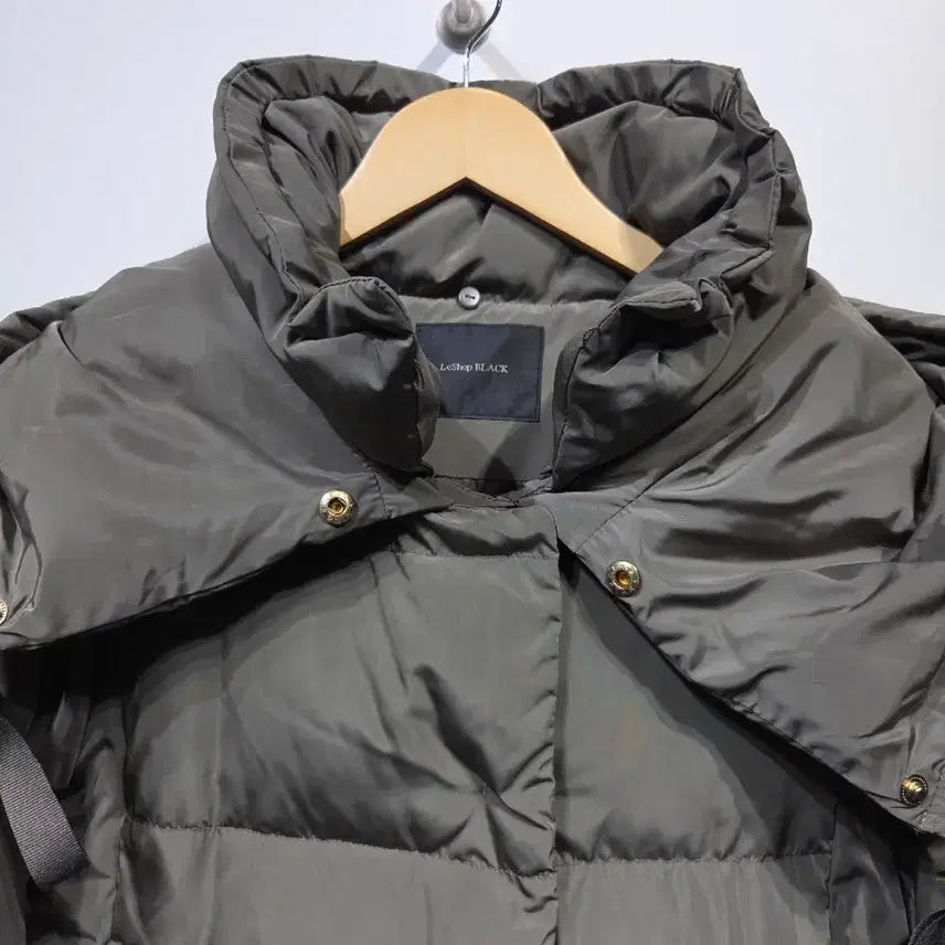 [BUNJANG] LeShop BLACK Duck Down Short Padded Jacket / LeShop BLACK 르샵 블랙 볼륨 넥 덕다운 숏패딩