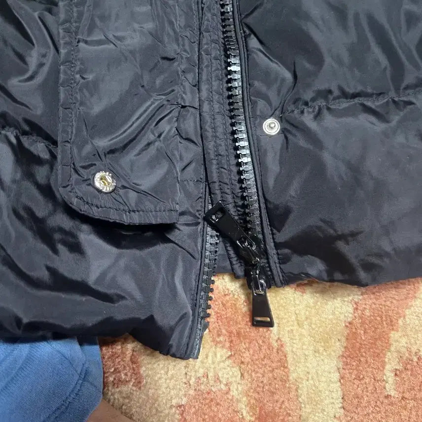 [BUNJANG] Moncler Women's Black Padded Coat Size 1 / 몽클레어 정품 여성 블랙 패딩 코트/1싸이즈