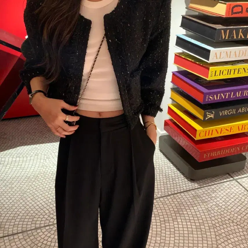 [BUNJANG] REFIT Pintuck Slacks Charcoal (Size M) / 오브제스트 리핏 핀턱 슬랙스 차콜 M사이즈 refit pintuck