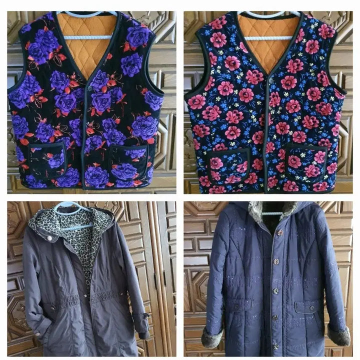 [BUNJANG] Quilted Vest and Coats Bundle Set / 누빔조끼66사이즈2개저렴히8천원예쁘고포근하고착용감편하고따뜻함그외코트2개덤