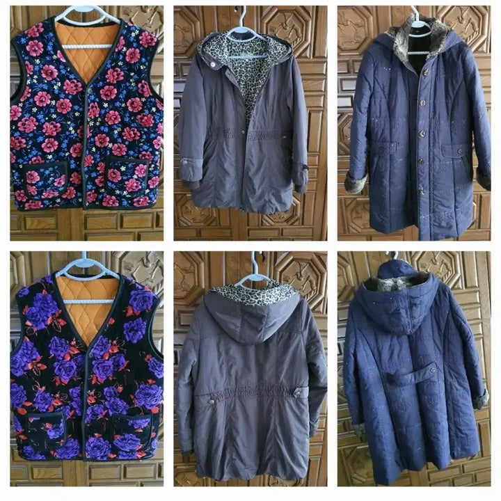 [BUNJANG] Quilted Vest and Coats Bundle Set / 누빔조끼66사이즈2개저렴히8천원예쁘고포근하고착용감편하고따뜻함그외코트2개덤