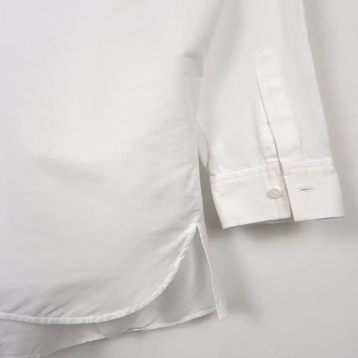 [BUNJANG] ENFOLD White Asymmetrical Drape Shirt / [55-66] 엔폴드 화이트 루즈핏 비대칭 드레이프 셔츠