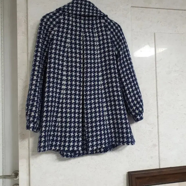 [BUNJANG] LINE Houndstooth Check Coat / LINE 하운드투스 체크 코트