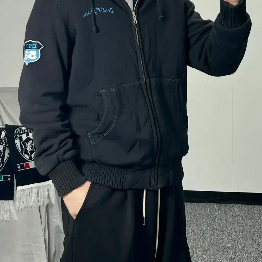 [BUNJANG] Levi's Sherpa Hooded Zip-up Jacket / 리바이스 진스 쉐르파 후드집업