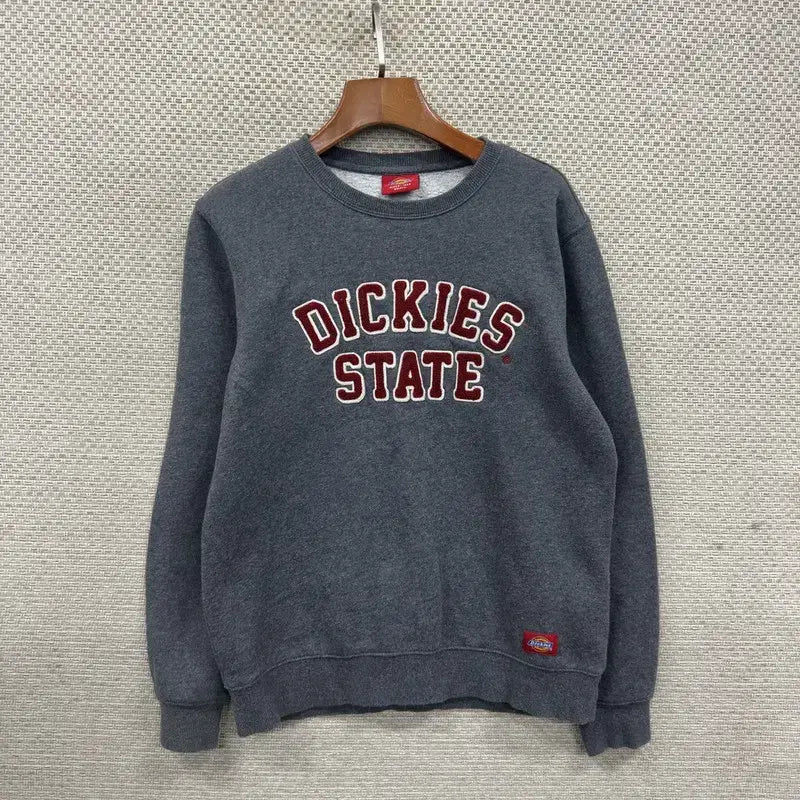 [BUNJANG] Dickies Printed Logo Fleece-lined Sweatshirt / 디키즈 프린팅로고 약기모 캐주얼 맨투맨 S M10357