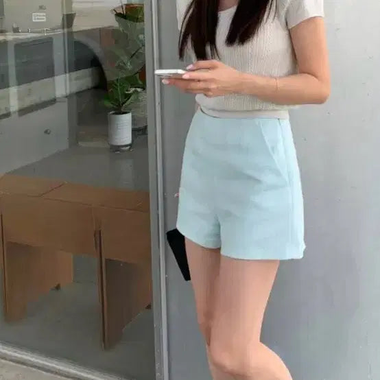 [BUNJANG] Liet Mint Tweed Pants / 리에뜨 민트 트위드 팬츠