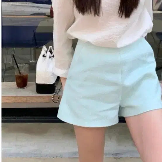 [BUNJANG] Liet Mint Tweed Pants / 리에뜨 민트 트위드 팬츠