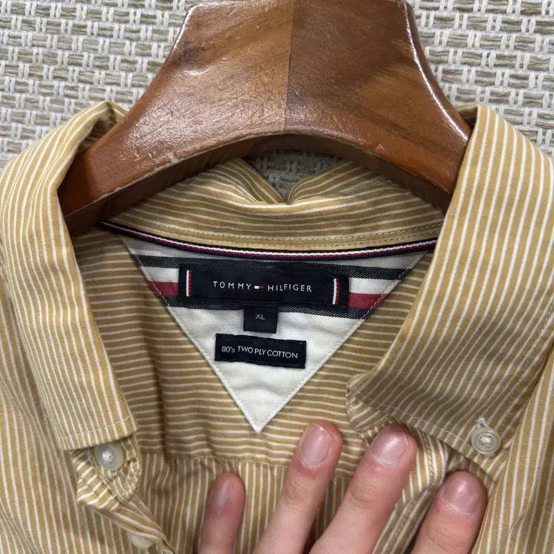 [BUNJANG] Tommy Hilfiger Casual Striped Shirt XL / 타미힐피거 캐주얼 스트라이프 셔츠 XL A05099
