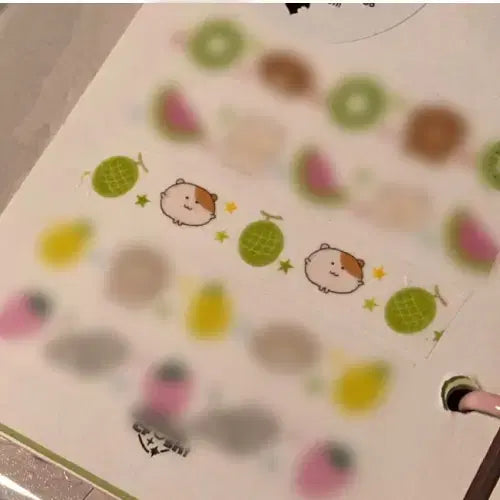 [BUNJANG] Waytovetch Melon Hamster Washi Tape / 웨이투페치 멜롱햄스타 마테