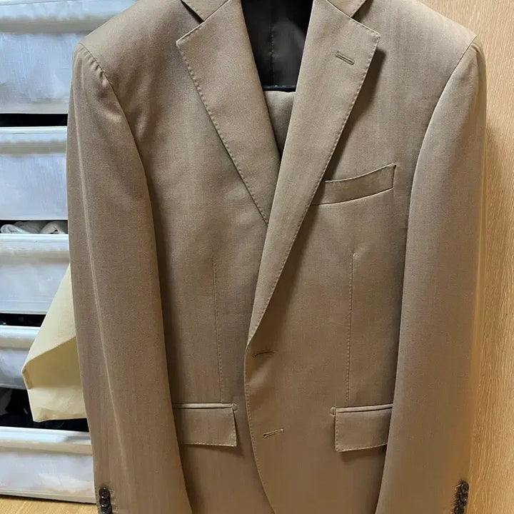 [BUNJANG] Suit Company Camel 3-Piece Suit / 수트컴퍼니 카멜 3피스 수트 48