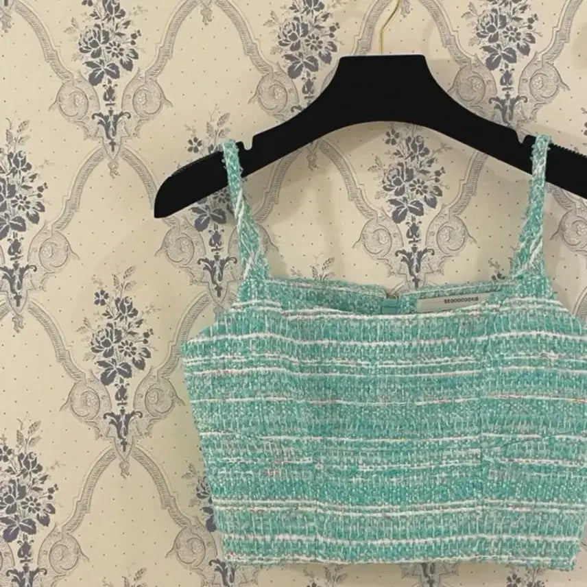 [BUNJANG] Seokookie Tweed Crop Top / 서쿠키 트위트 크롭탑