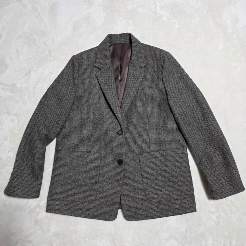[BUNJANG] Top Ten Wool Blend Check Jacket / (95)여성 탑텐 울 블랜드 체크 자켓