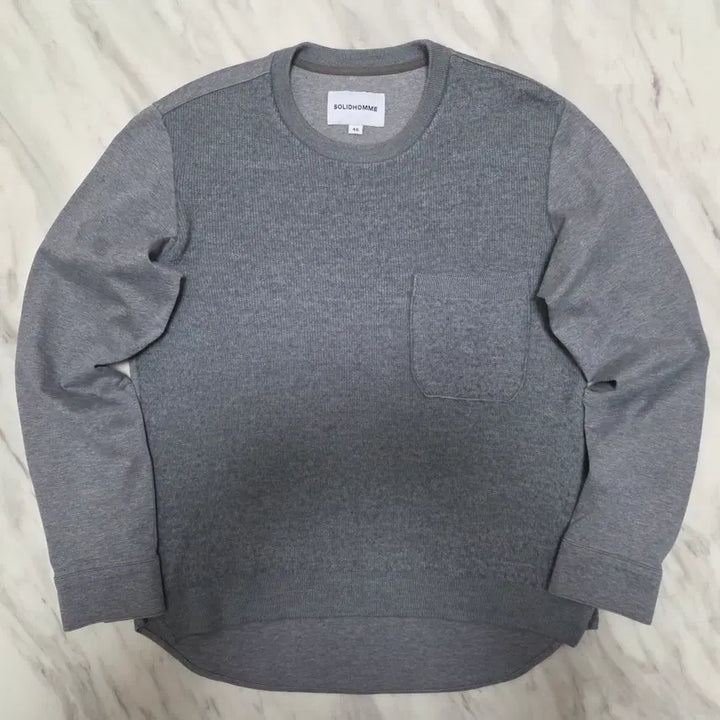 [BUNJANG] Solid Homme Gray Knit Shirt / 솔리드옴므 그레이 니트 셔츠