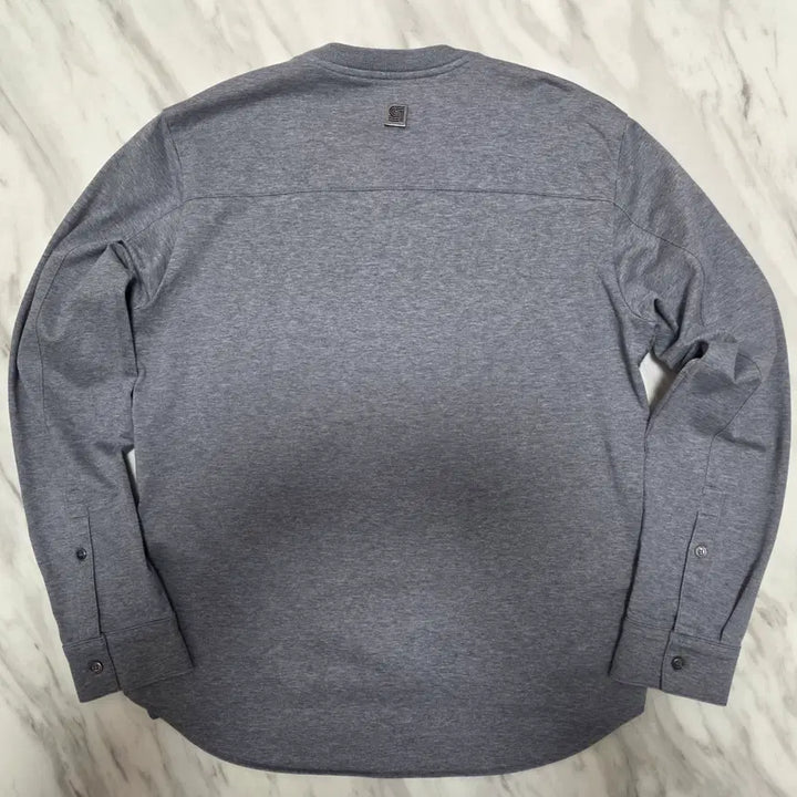 [BUNJANG] Solid Homme Gray Knit Shirt / 솔리드옴므 그레이 니트 셔츠
