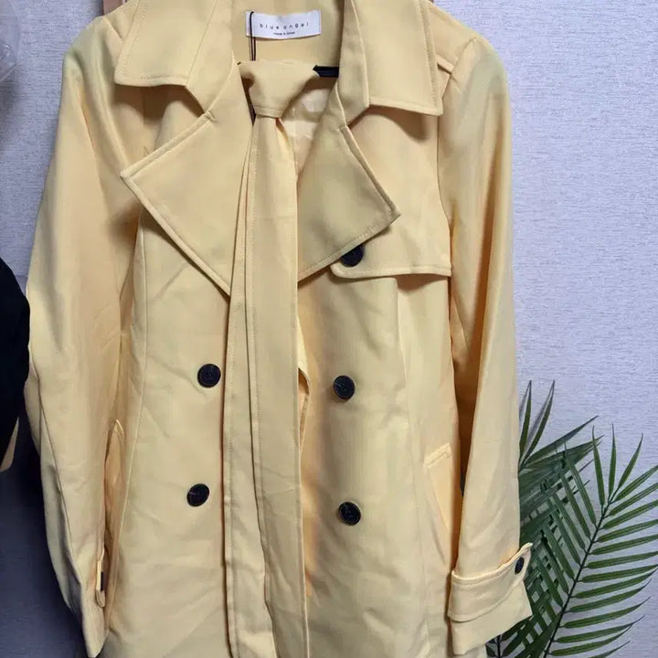[BUNJANG] Yellow Trench Coat / 옐로우 봄트렌치코트
