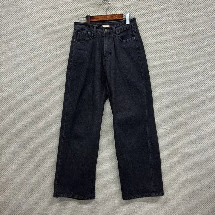 [SOLD OUT] 빈티지 흑청 와이드팬츠 데님 바지 M M10348