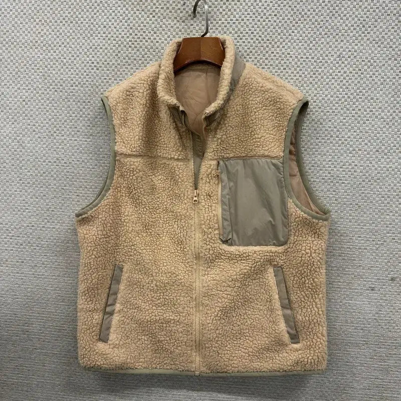 [BUNJANG] 8 Seconds Beige Fleece Vest / 에잇세컨즈 베이지 뽀글이 후리스 조끼 베스트 95 M10363