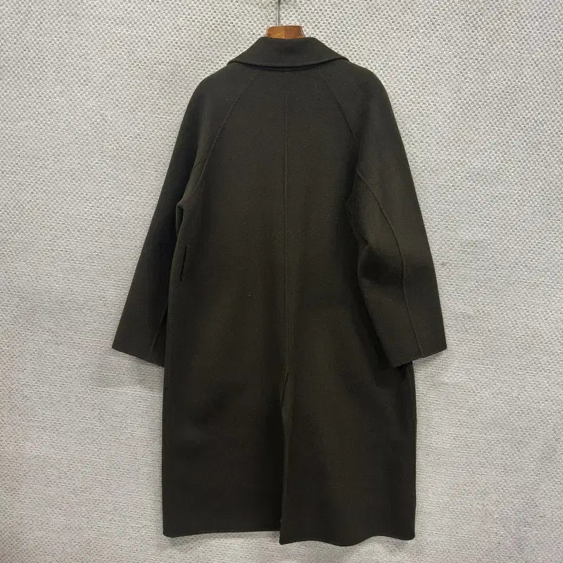 [SOLD OUT] 빈티지 카키 울 롱 코트 자켓 105 M10365