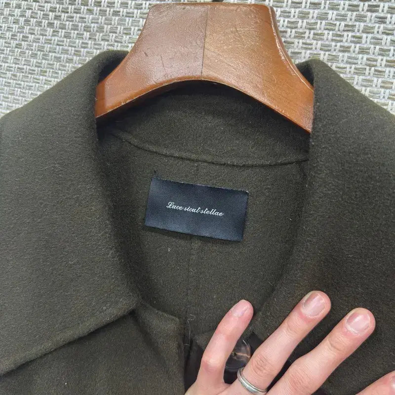 [SOLD OUT] 빈티지 카키 울 롱 코트 자켓 105 M10365