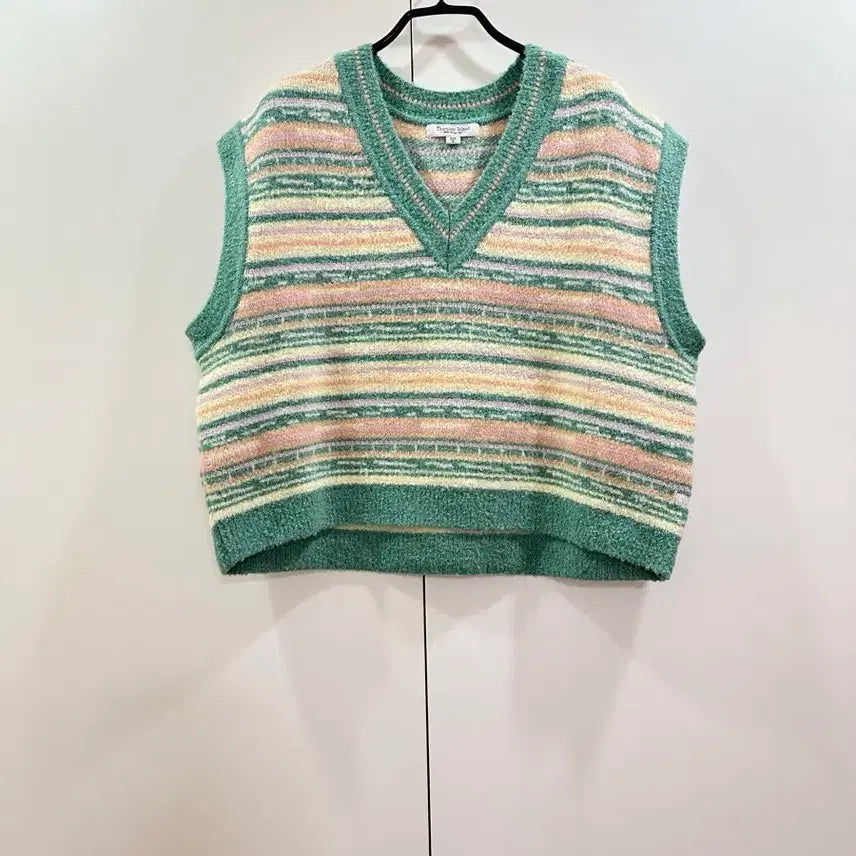 [BUNJANG] Thursday Island Striped Knit Vest / 써스데이아일랜드 니트 베스트