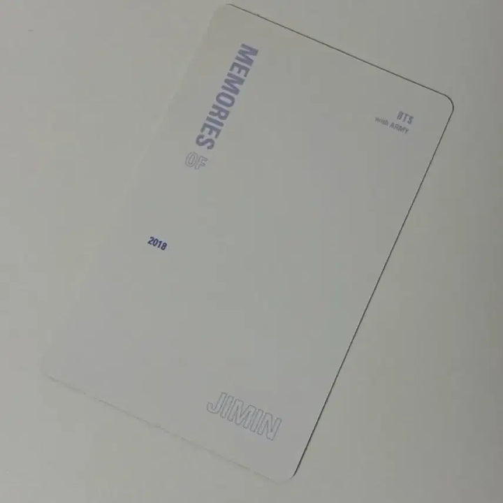 방탄소년단 2018 메모리즈 지민 포카