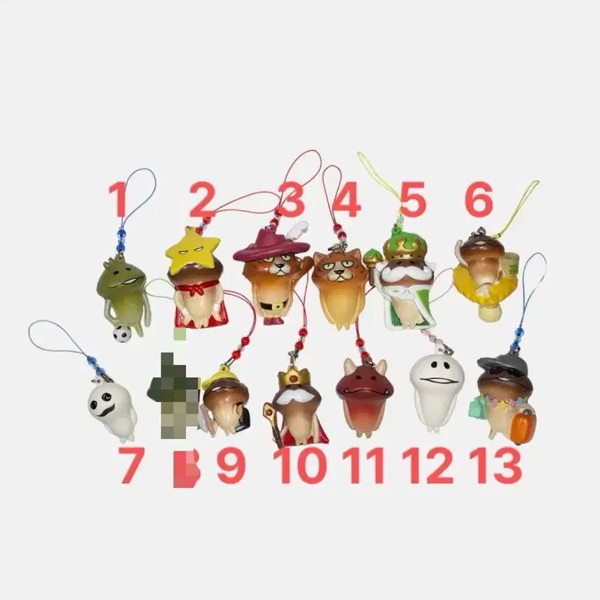 [BUNJANG] Nameko Squishy Beads Strap Keyring (13 Types) / 나메코 스퀴시 비즈 스트랩 키링 13종