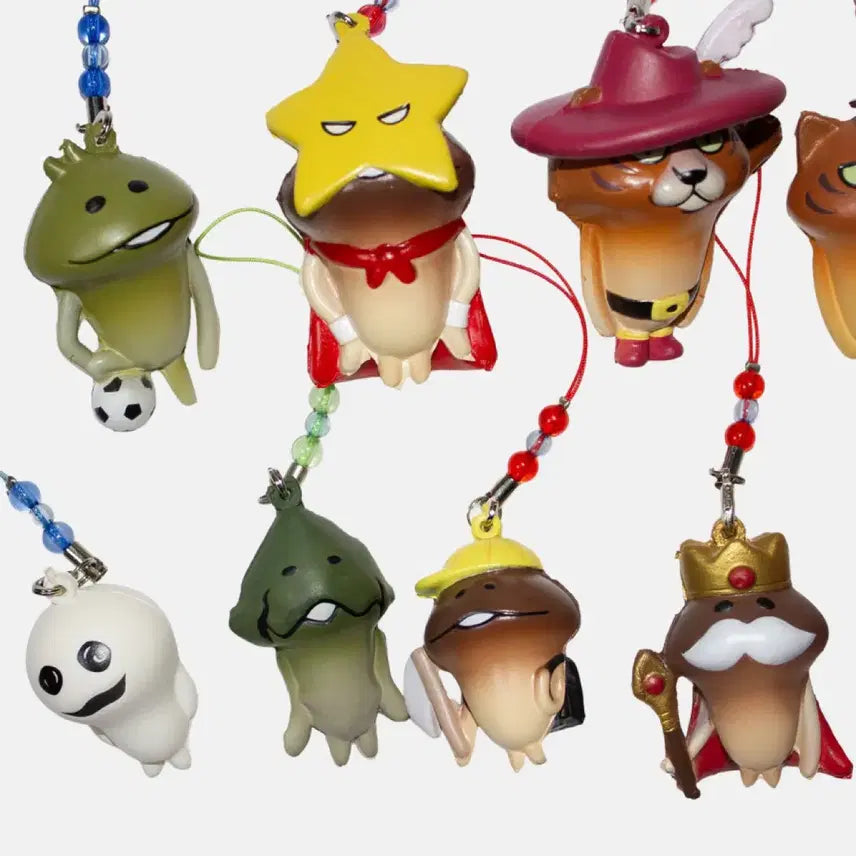 [BUNJANG] Nameko Squishy Beads Strap Keyring (13 Types) / 나메코 스퀴시 비즈 스트랩 키링 13종