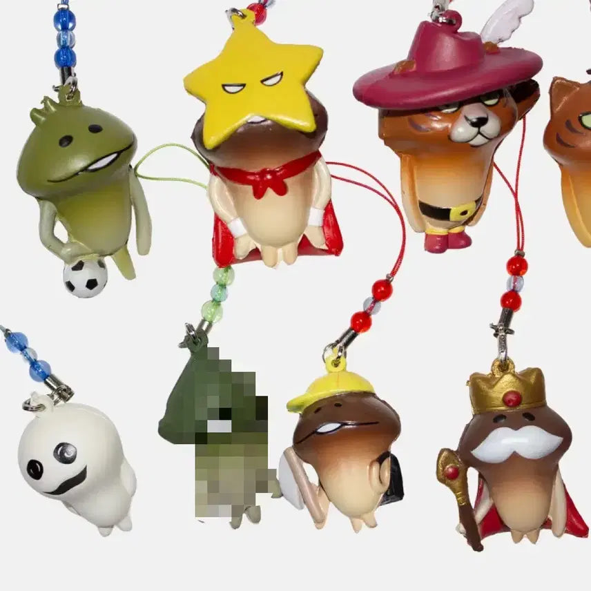 [BUNJANG] Nameko Squishy Beads Strap Keyring (13 Types) / 나메코 스퀴시 비즈 스트랩 키링 13종