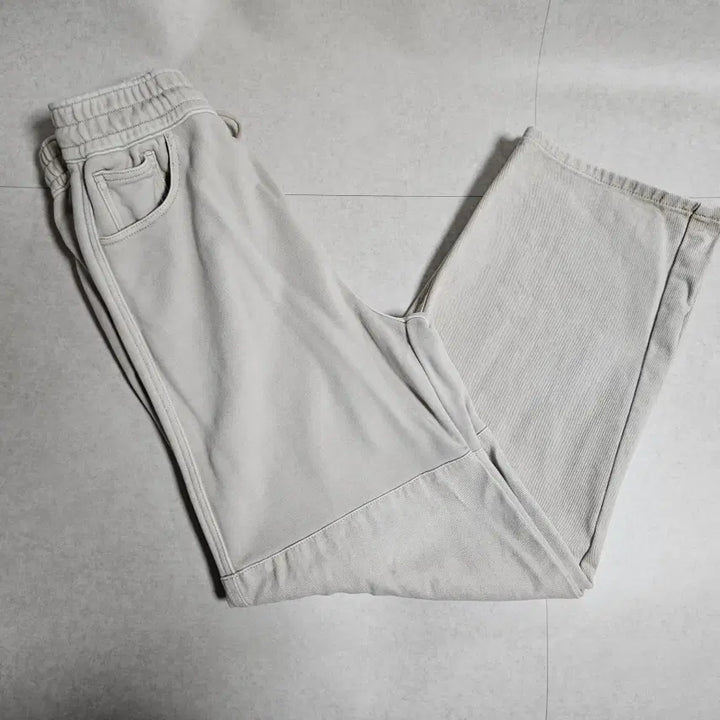 [BUNJANG] AMOMENTO Drawstring Denim Pants Beige / 아모멘토 드로우 스트링 데님 팬츠 베이지