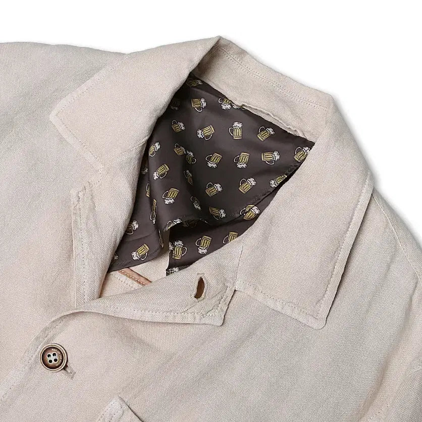 [BUNJANG] Man On The Boon Light Beige Linen Field Jacket / 48 맨온더분 [Man On The Boon] 라이트베이지 린넨 필드자켓