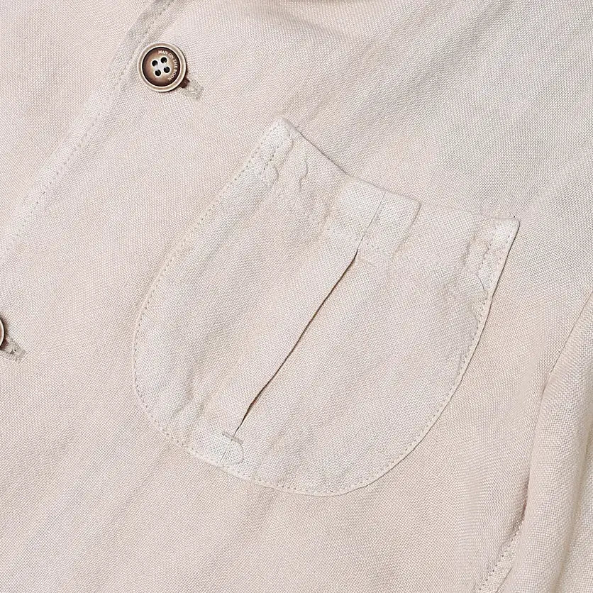 [BUNJANG] Man On The Boon Light Beige Linen Field Jacket / 48 맨온더분 [Man On The Boon] 라이트베이지 린넨 필드자켓