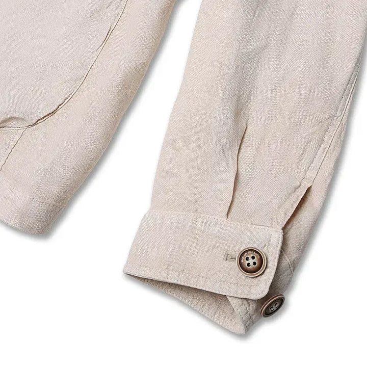 [BUNJANG] Man On The Boon Light Beige Linen Field Jacket / 48 맨온더분 [Man On The Boon] 라이트베이지 린넨 필드자켓
