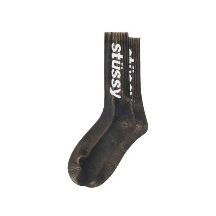 [BUNJANG] Stussy Washed Crew Socks / 스투시 워시드 크루 삭스