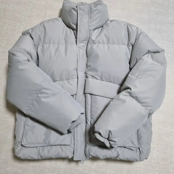 [BUNJANG] Code:Graphy Utility Short Down Padded Jacket - Unisex / (새제품)코드그라피 유틸리티 숏다운패딩. S. 라이트카키-남녀공용